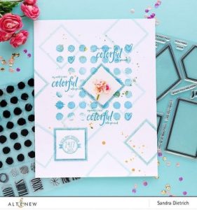 Altenew Watercolour Dots Stamp Set Dragonfly Designs