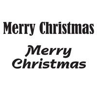 Woodware Clear Magic Merry Christmas Stamp Set