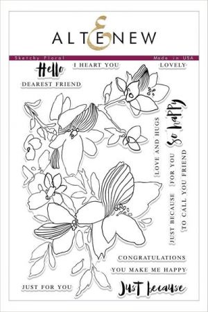 Altenew Sketchy Floral Stamp Set