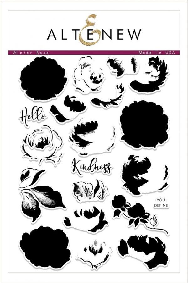 Altenew Winter Rose Stamp Set