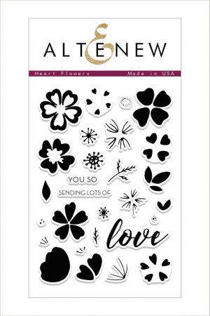 Altenew Heart Flowers Stamp Set