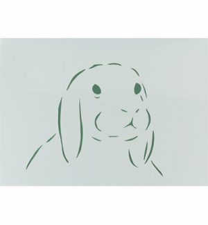 A4 Stencil - Rabbit 3