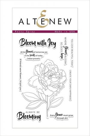 Altenew Peony Spray Stamp Set