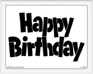 Dreamweaver Jumbo Happy Birthday Stainless Stencil