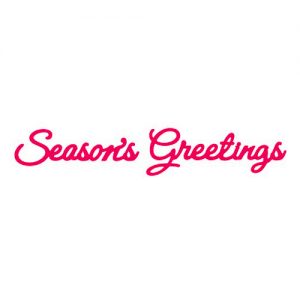 Presscut Seasons Greetings Die