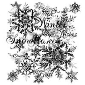 Woodware Clear Magic Snowflakes stamp Set