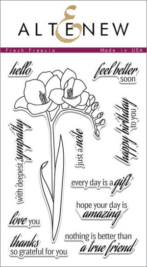 Altenew Fresh Freesia Stamp Set