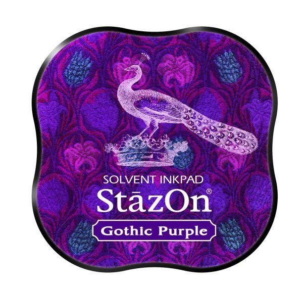 StazOn Midi Gothic Purple Ink Pad