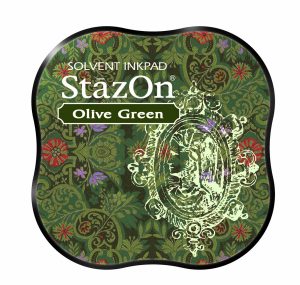 StazOn Midi Olive Green Ink Pad