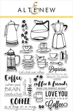 Altenew Coffe Love Stamp Set