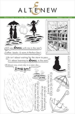 Altenew Dancing in the Rain Stamp Set