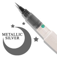 Zig wink of Luna Metalic Brush Pen Silver