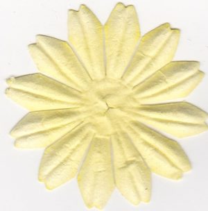 Paper Flower Petal Pale Yellow