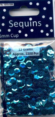 Turquoise Regular Cup Sequins