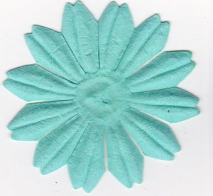 Paper Flower Petal Teal