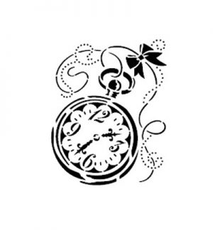 Viva Decor Universal A4  Stencil - Pocket Watch