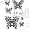 Dali Art Henna Butterflies Clear stamp