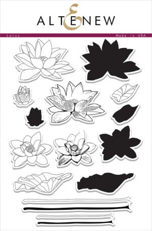 Altenew Lotus Stamp Set