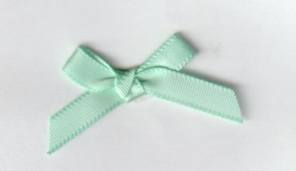 Mjnj Satin Bows - Baby Blue 7mm.