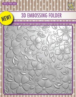 Nellie’s Choice 3D Embossing Folder – Flowers 3