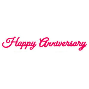 PCD126~HAPPY ANNIVERSARY ~ CUTTING DIE ~ Presscut by Crafts Too